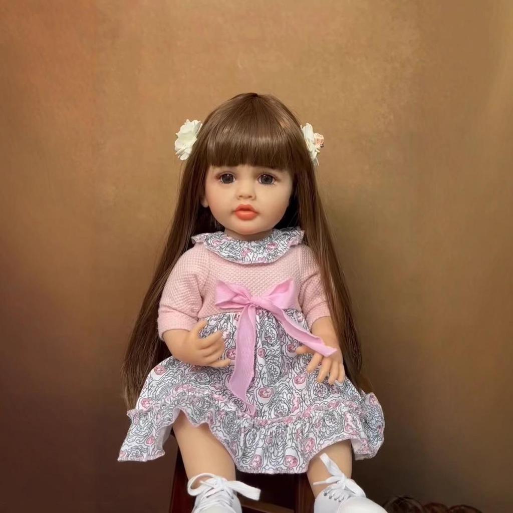 Pink Reborn Doll Sweater Gift for Little Girls