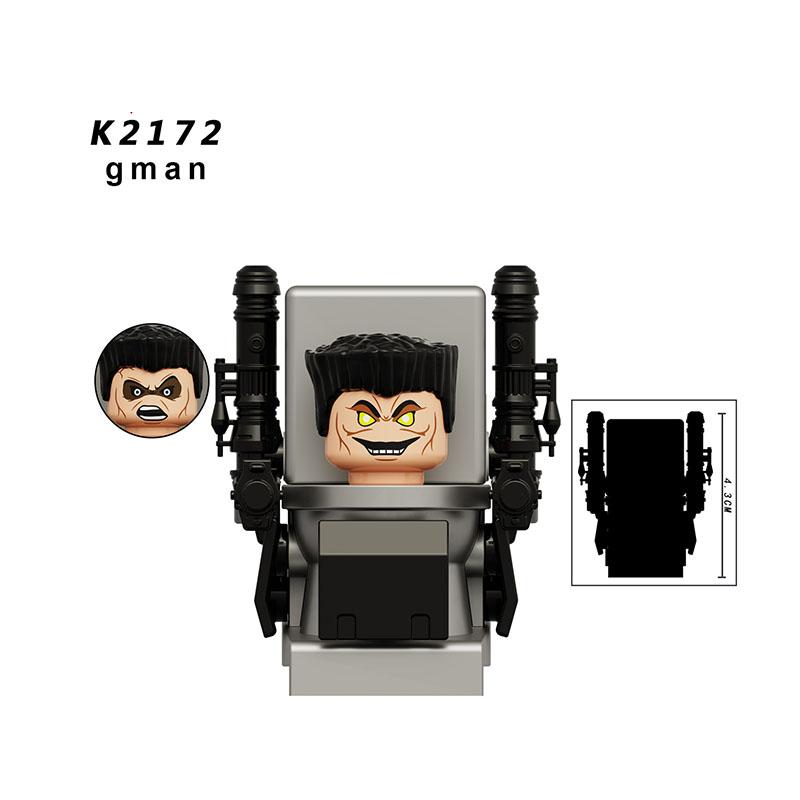 Скибиди Туалет Аниме Мультяшные Кубики Спикермен Телевизормен Оператор Экшн MOC Туалетмен против Монитора Конструктор Аудио