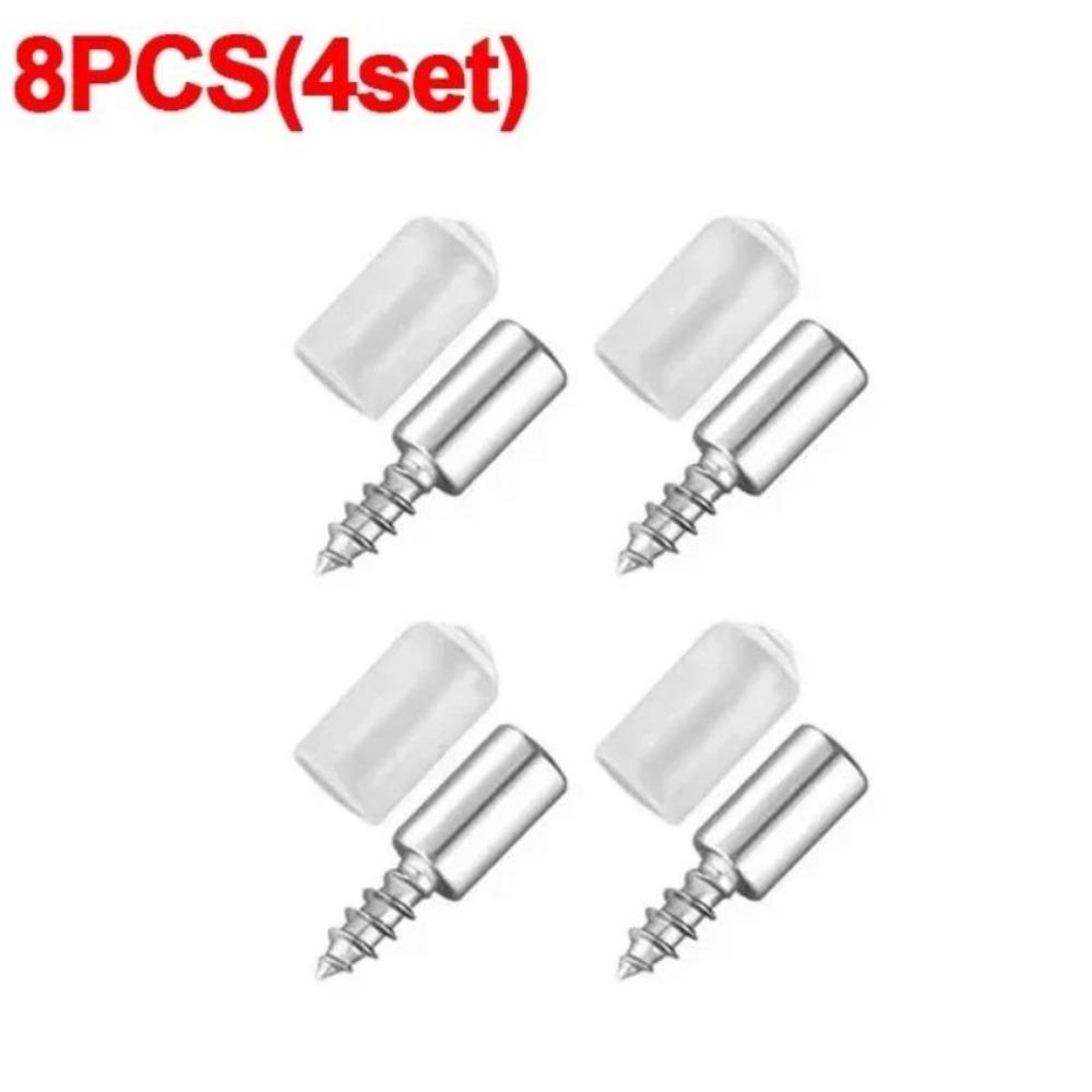 100 шт. гвозди для стеклянных перегородок шкафа для одежды крестообразный саморез с резиновой втулкой винтовая пластина опорный кронштейн перегородки