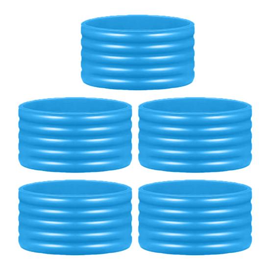 5Pcs Silicone Racket Handle Grip Ring Non-Slip Absorbent Tennis Pickleball Racquetball Badminton Squash Bat Overgrip Handle Band