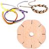 Диск Кумихимо 8 прорезей, Деревянный круглый диск Кумихимо Деревянная плетеная дисковая пластина Ручной диск для плетения веревки Кумихимо Диск для плетения бисерного шнура DIY Браслет Ткацкий станок