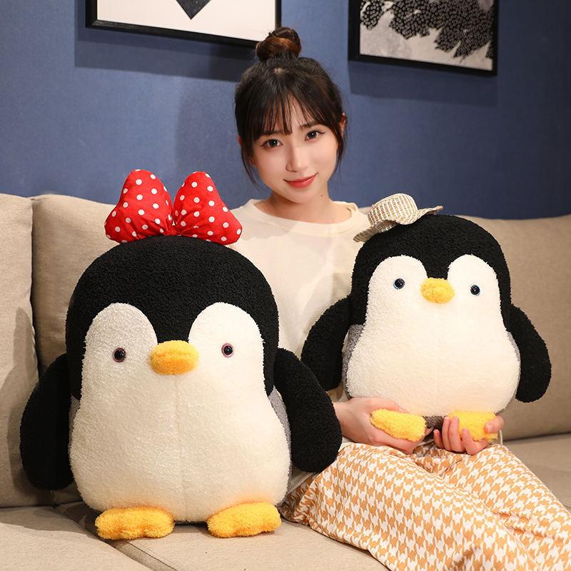 Океанический зоопарк мультфильм пингвин плюшевая кукла кукла маленькая пингвин игрушка девочка большая подушка кукла подарок
