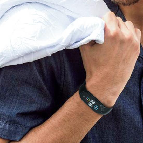 Ремешок для часов Водонепроницаемый дышащий интегрированный мягкий силиконовый цельный ремешок для наручных часов для Xiaomi Mi Band NFC 5/6/7