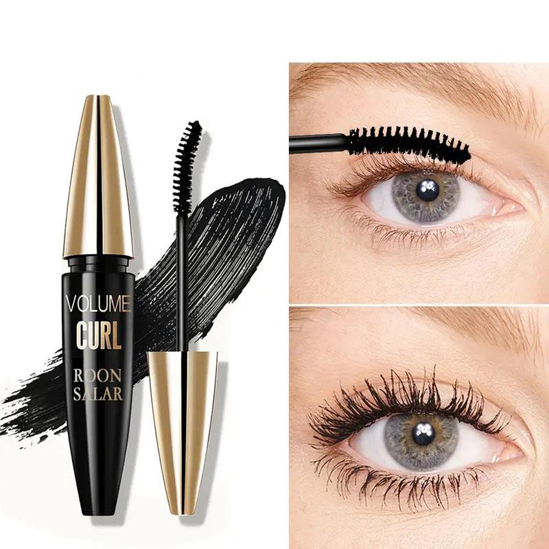 Тушь для ресниц 4d Fiber Mascara Black Eye Curling Eyelash Double Mascara Водостойкая тушь для ресниц Инструмент для макияжа