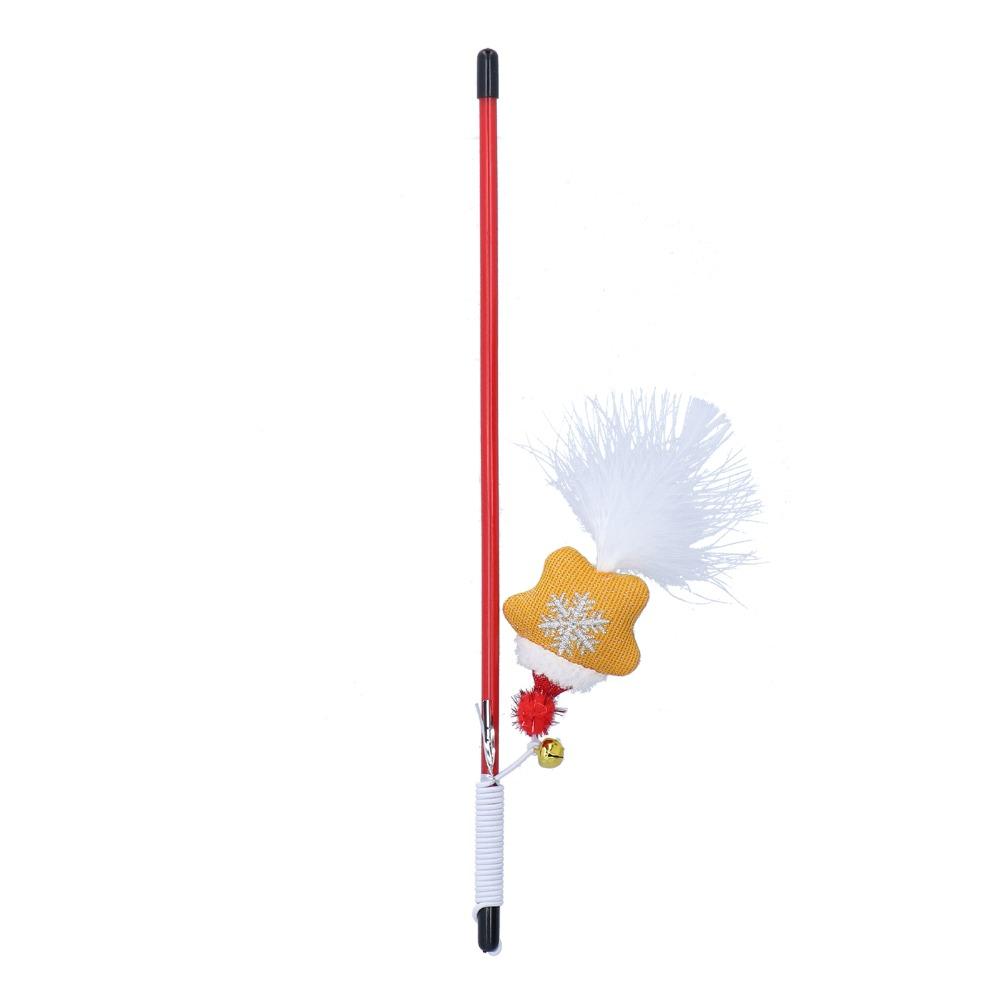 Star Type Cat Wand Toy 30cm Cat Exercise Toy Funny Fun Cat Stick for Training Exerciser