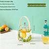 Стильный квадратный чайник для холодной воды с краником, идеально подходит для домашних холодильников и летних напитков.