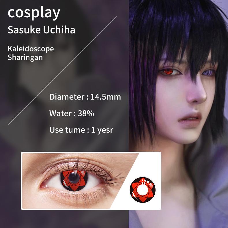 Цветные контактные линзы Cospay JeweLens 2шт. Серия Шаринган