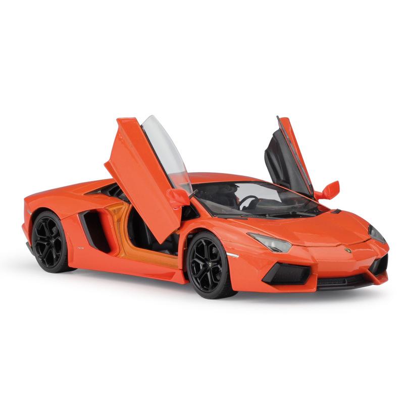 WELLY 1/24 Lamborghini Aventador LP700-4 Сплав Модель Спортивного Автомобиля Литой Металлический Гоночный Автомобиль Модель Транспортных Средств Симуляция Детская Игрушка Подарок