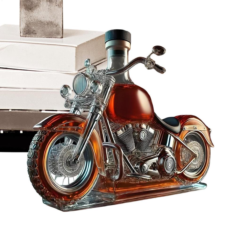Винный декантер в форме мотоцикла, стеклянный аэратор для вина, декантер, винтажный аэратор для ликера, декор для стола, для виски, шампанского, водки, кухни