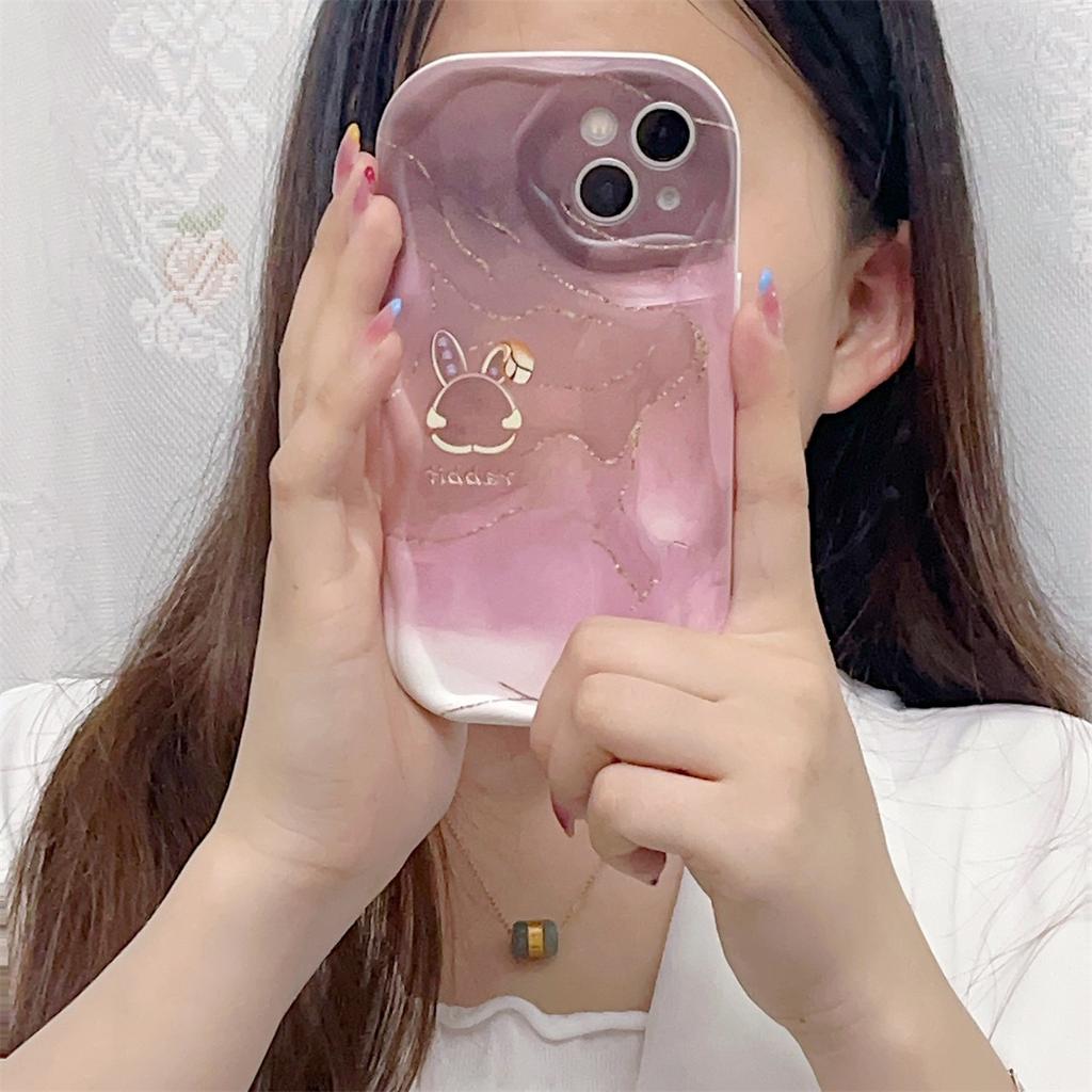 Мраморный узор кролика Мягкий чехол из ТПУ Модный чехол для телефона для iPhone Samsung Vivo Xiaomi Oppo