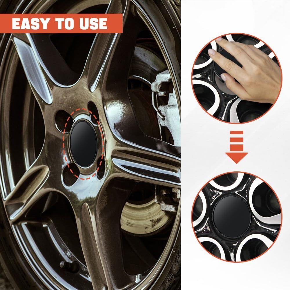 4Pcs Universal Rim Hub Caps Dust-proof Wheel Badge Covers Wheel Center Caps  Auto Accessories