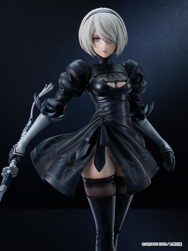 NieR Automata Ver1.1a 2B [Тип B № 2 YoRHa] Пластиковая раскрашенная готовая фигурка в масштабе 17