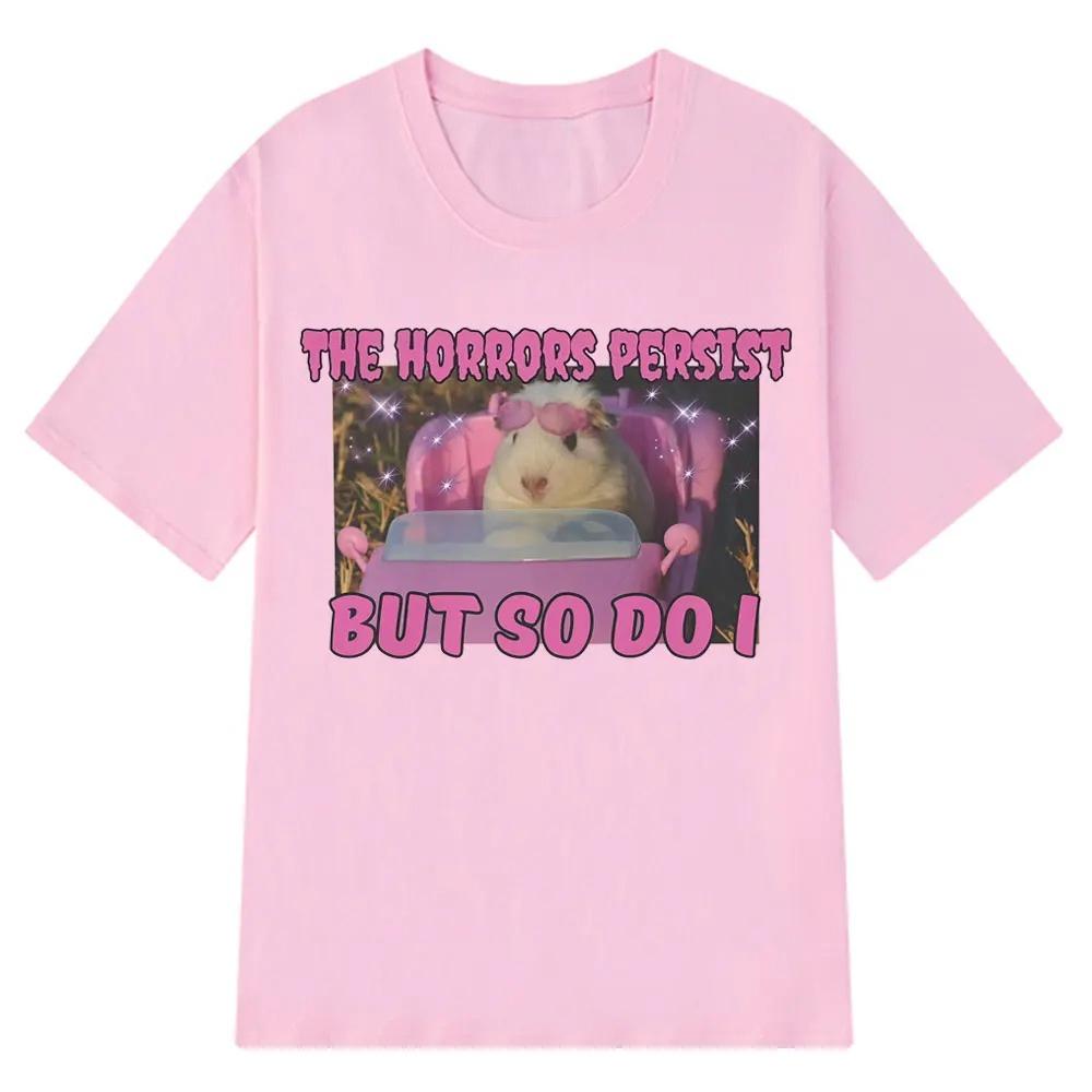 The Horror Stories Are Still Ongoing But I Still Unisexaged To Create A Fun and Cute Guinea Pig Emojipatterned TshirtWomen YK
