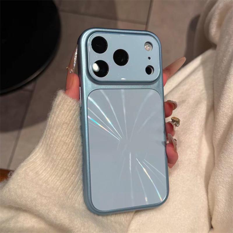 Совместимый чехол для iPhone 17 Pro с дизайном большого окна, узором «Аврора CD» и защитой объектива для 15 Pro для Apple 16 Pro.