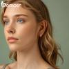 BAMOER Серьги-пусеты из цельного стерлингового серебра 925 пробы с нежным листиком - Гипоаллергенные минималистичные милые серьги-пусеты-хагги для женщин, изящные ювелирные изделия