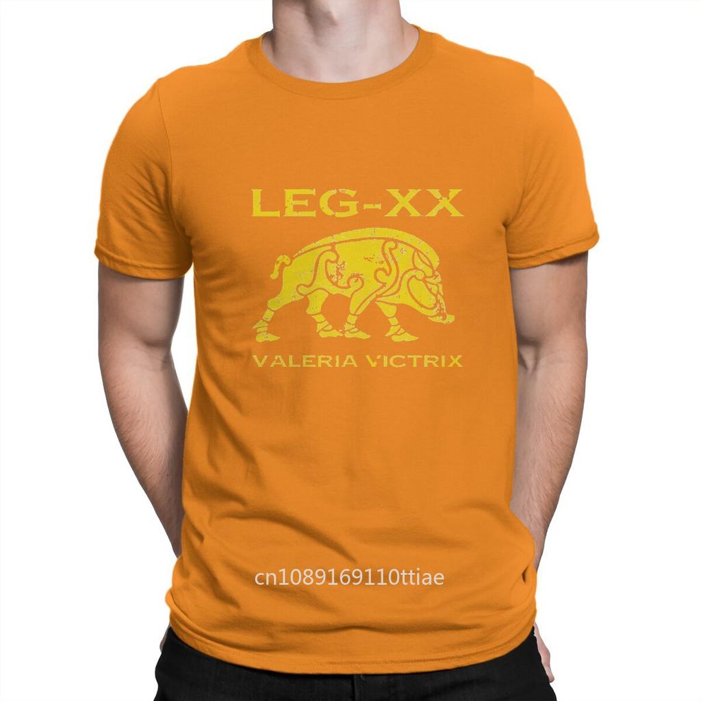 Men's T-Shirt Legio XX Valeria Victrix Funny 100% Cotton Tees Short Sleeve Ancient Rome T Shirt O Neck Clothes Printed