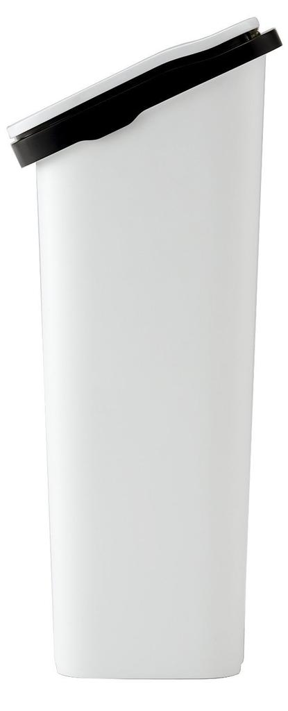 Squirrel Trash Can Push Dust Box Slow Opening Lid Metal 19L Smooth 20 Set of 2