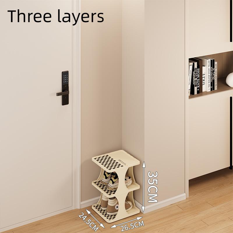Полка для обуви Многослойная экономящая пространство дверь общежития складная после бесплатной установки шкафа для хранения обуви