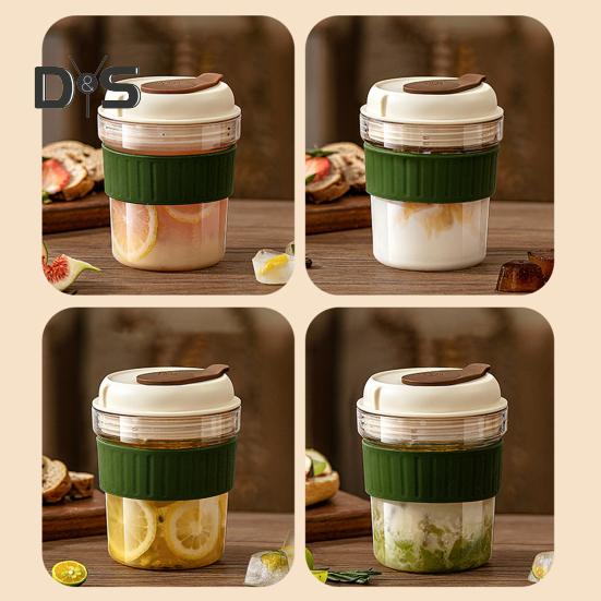 Портативная кофеварка для холодного заваривания с 3 штабелируемыми лотками для льда Бутылка-заварник из тритана без бисфенола А для холодного чая/холодного заваривания Термостойкая дорожная кружка для спортзала