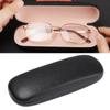 Litchi Grain Hard Frame Eyeglass Cases Eyewear Protector Glasses Box Black Spectacle Cases