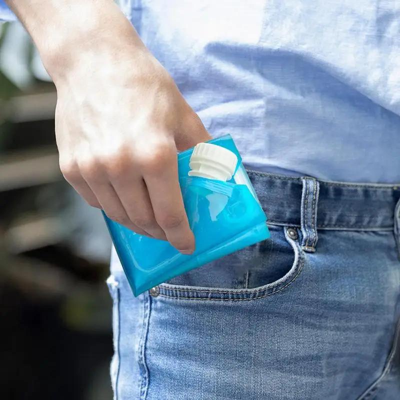 5 л/10 л Многоразовые пакеты со льдом Сухие пакеты для заморозки со штуцером Большой вместимости Пакет для заморозки для ледяной ванны для кемпинга, пеших прогулок, пакеты для напитков/воды