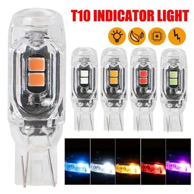 Светодиодная стробоскопическая лампа T10 3030 5SMD 5W5, мигающая лампа для мотоцикла, автомобиля, номерного знака, бесконечное декодирование, габаритный свет