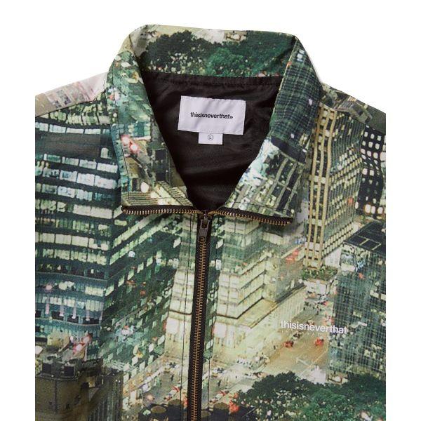 Thisisneverthat SS25 City Full Print Zipper Stand Collar Letter Print Elastic Edge Loose Jacket Unisex Jacket Multicolor TN250WOWLS01CIT