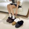Женские Удобные Модные Стопроцентные Хлопковые Ботинки Снежные Сапоги--Плюшевая Подкладка Теплые Поддержка Свода Стопы Стремя Одна Нога Повседневные Домашние Уличные Ботинки