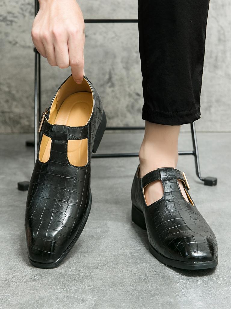 Модные новинки 2024 года, мужские сандалии из кожи с выемками, мужская обувь для отдыха, модные тенденции высокого качества, дышащие сандалии. Сандалии