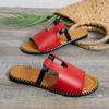 Flat-bottomed Beach Cool Slippers Women's Summer New Large-size Fish Mouth Fashion Outer Slippers
