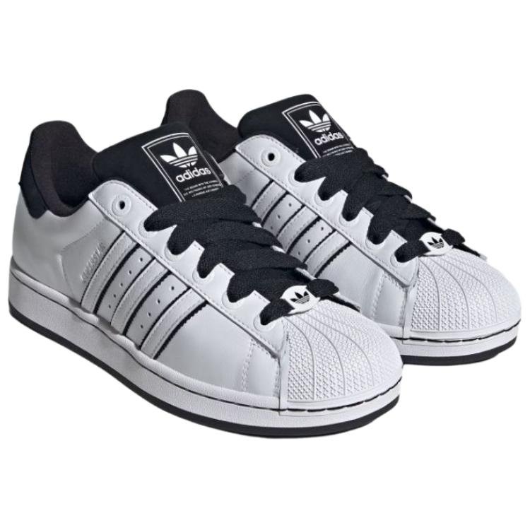 Adidas Оригинальные кеды для скейтборда Superstar 2 Унисекс Белые Черные KI9521