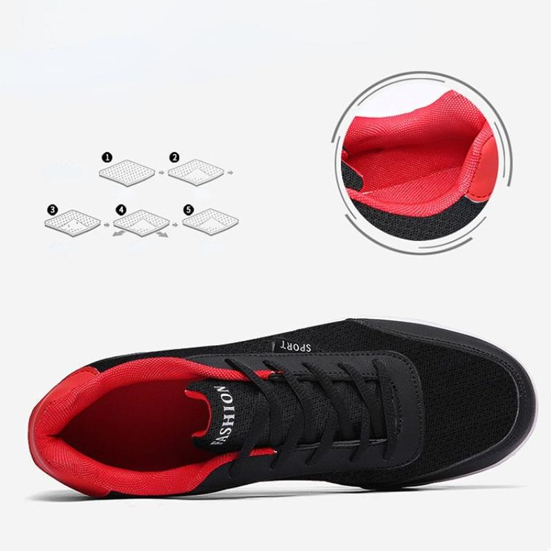 WTEMPO Brand Trendy Leather Upper Waterproof Hundred Casual Men's Board Shoes Running Fitness Shock-absorbing Wear-resistant Sneakers