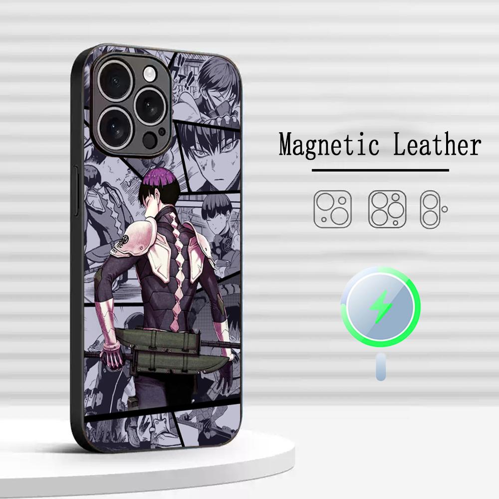 Kaiju No 8 japan hot anime Phone Case For iPhone 16 15 14 13 12 11 Plus Pro Max  High-end Luxury Magsafe Sheepskin