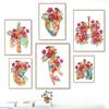 Anatomy Medical Flower Organ Wall Art Canvas Painting Anthropology Educational Poster Prints for Laboratory Doctor's Room Decor