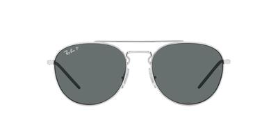 Ray-Ban Солнцезащитные очки RB3589 925181 Серебристые 55 мм Поляризационные линзы Сделано в Италии