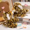 Simulation Leopard Plush Toy Snow Leopard Doll Zoo Leopard Doll Boy and Girl Birthday Gift