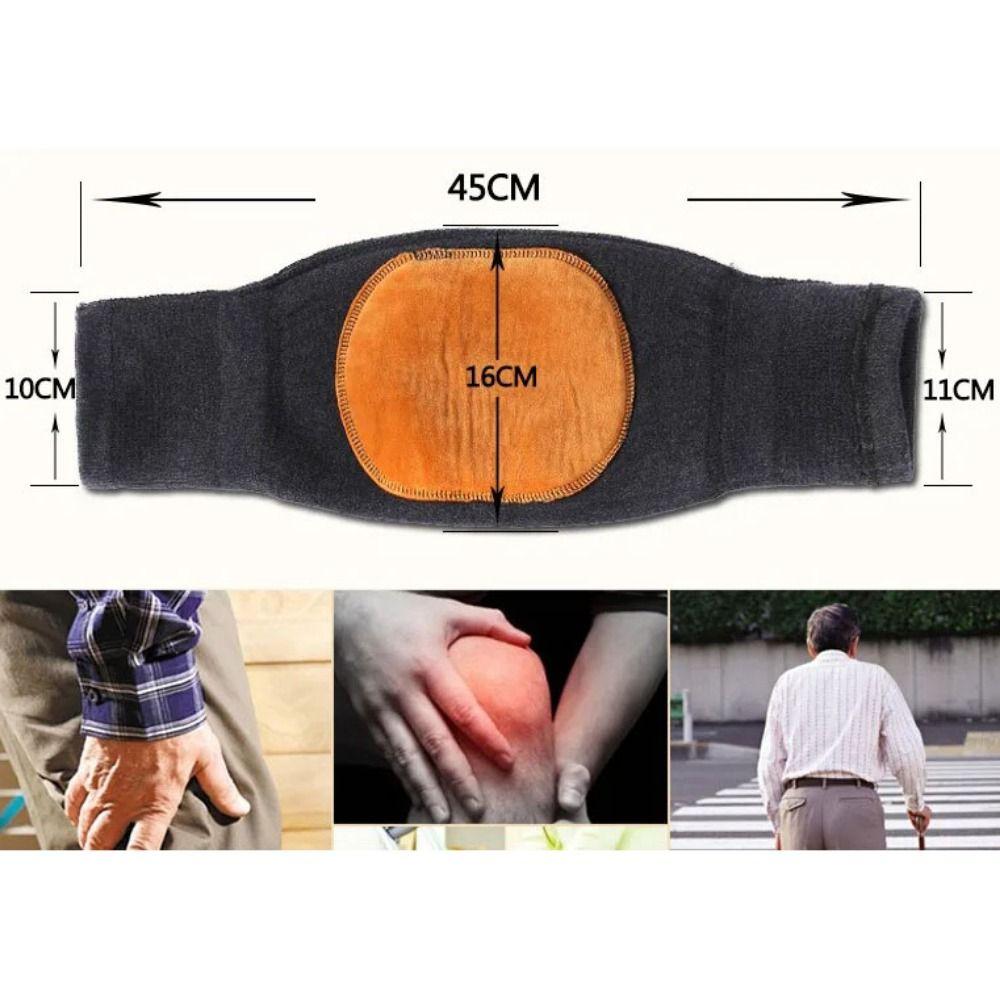 2pcs Double Thick Cashmere Knee Pads Black Winter Warm Leg Warmers Cold