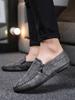 Fashion Non Slip Flat Zip Men's Leather Shoes Low-Top Classic Original Designer Common Cowhide Elegant Fashion 2025 Pu Male Casual Shoe