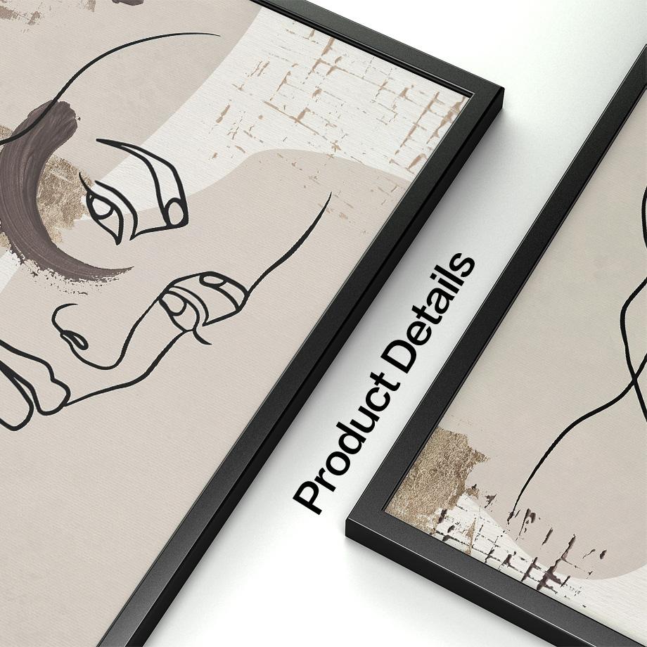 Абстрактные линии, лицо девушки, бохо, геометрия, современный декор для гостиной, постеры и принты, настенная живопись на холсте, настенная картина для дома, бар