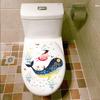 Commode Ornament Home Decor Bathroom Cartoon Fish Sea-lives Decals Toilet Stickers Underwater World