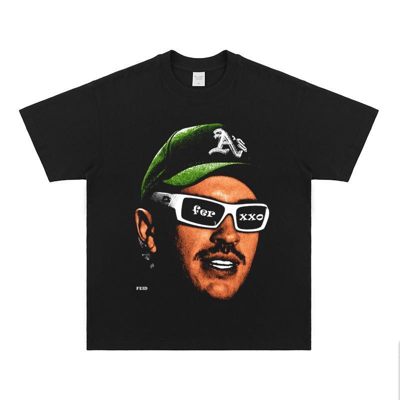 American Style Loose Shortsleeved Hiphop Style Shirt With A Small Collar Made Of Heavyweight Pure Cotton