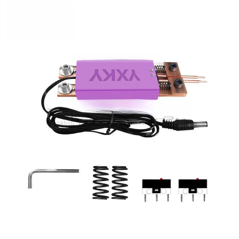 Ручной сварочный аппарат с автоматическим курком для точечной сварки, рассчитанный на аккумулятор 18650, с интегрированной конструкцией для управления одной рукой.