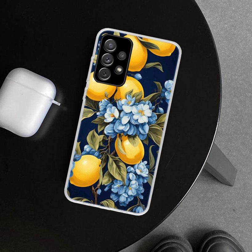 Чехол для телефона Citrus Limon Linnaeus для Samsung Galaxy A12 A22 A32 A52 A72 A02S A51 A50S A31 A20S A10S Note 20 Ultra 10 Plus
