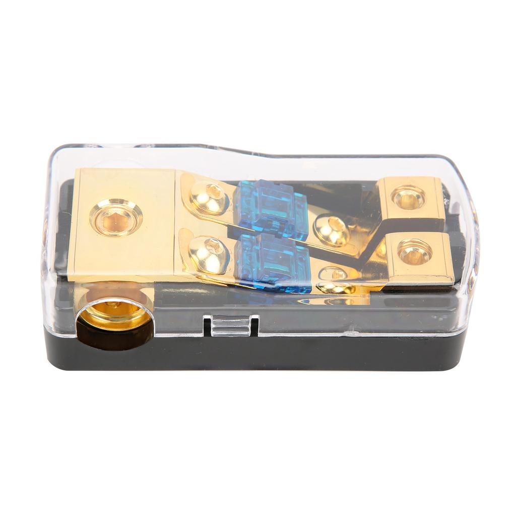 60A блок распределения питания 1 в 2 выхода автомобильный аудио разветвитель медный заземляющий предохранитель держатель