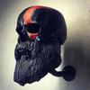 Motorcycle Skull Helmet Bracket Wall Mount Bicycle Baseball Rugby Funny Helmet Hanger