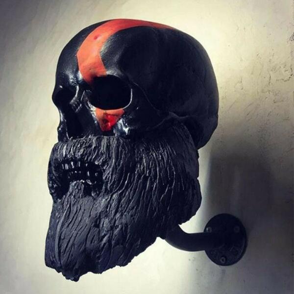 Motorcycle Skull Helmet Bracket Wall Mount Bicycle Baseball Rugby Funny Helmet Hanger
