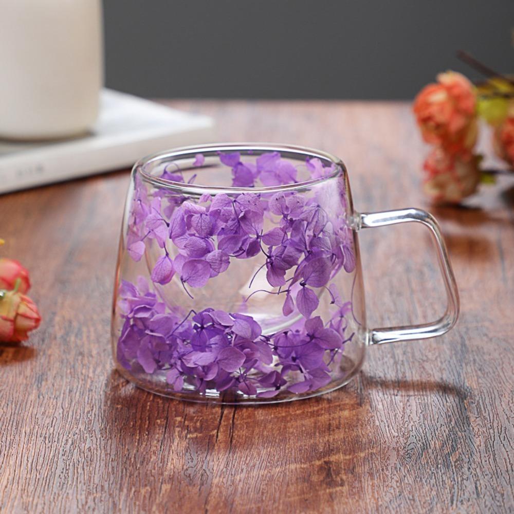 Double-layer Double-layer Glass Cups Clear Glass Beverages Storage New Latte Cup  Home
