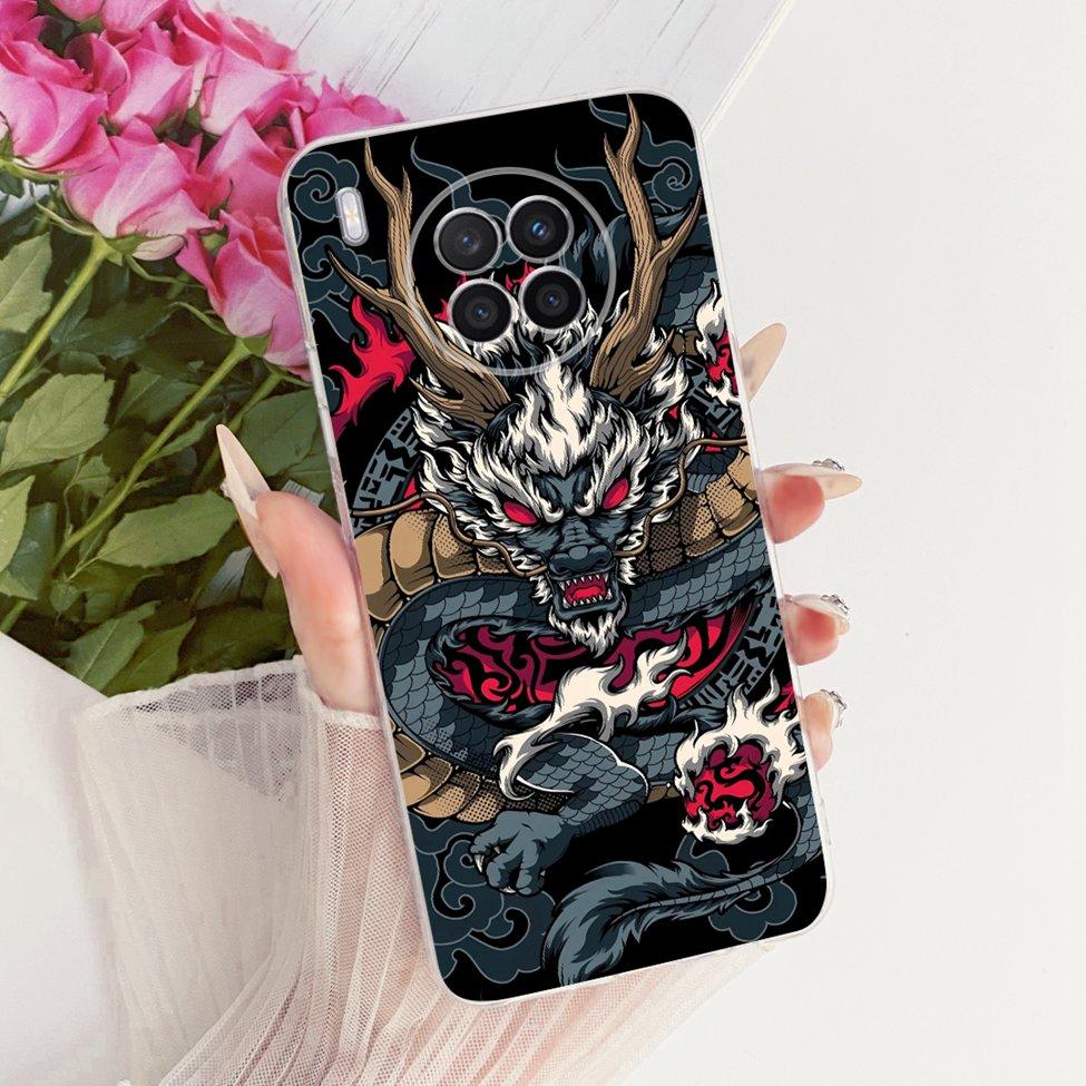 Cover For Huawei Nova 8i Case Cute Cat Fashion Butterfly Funny 2D Painted Casing NEN-L22 NEN-LX1 NEN-LX3