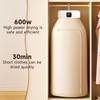 Portable Clothes Dryer with Timer 600W Powerful Airflow Large Capacity Digital Display Underwear Baby Clothes Compact Electric Dryer