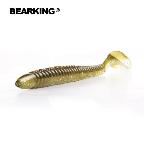 BEARKING Горячая рыболовная приманка, мягкая приманка, профессиональная приманка, 4 дюйма, 6 шт., 10 см/4,8 г, качественные искусственные воблеры для карпа